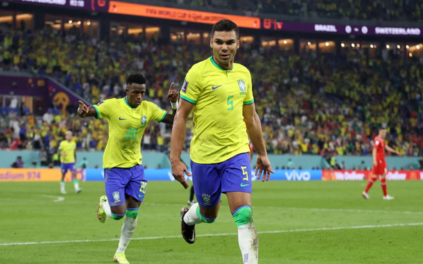 Casemiro foi o herói do Brasil na segunda rodada da Copa de 2022 (Foto: REUTERS) Casemiro foi o herói do Brasil na segunda rodada da Copa de 2022