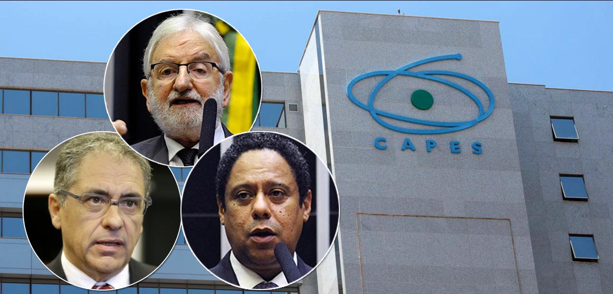 Carlos Zarattini, do PT (à esq.), Ivan Valente, do PSOL (meio), Orlando Silva, do PCdoB (círculo, à dir.) e a Coordenação de Aperfeiçoamento de Pessoal de Nível Superior (Capes) (Foto: Divulgação) www.brasil247.com - Carlos Zarattini, do PT (à esq.), Ivan Valente, do PSOL (meio), Orlando Silva, do PCdoB (círculo, à dir.) e a Coordenação de Aperfeiçoamento de Pessoal de Nível Superior (Capes)