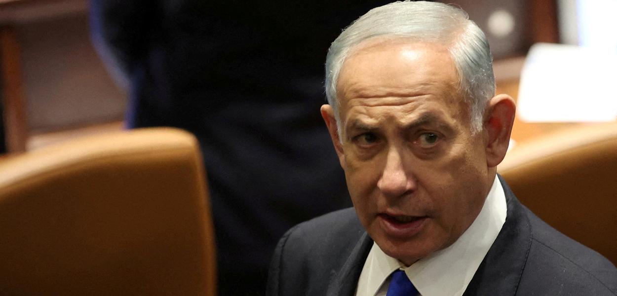 Benjamin Netanyahu (Foto: Abir Sultan/Pool via REUTERS) www.brasil247.com - Benjamin Netanyahu
