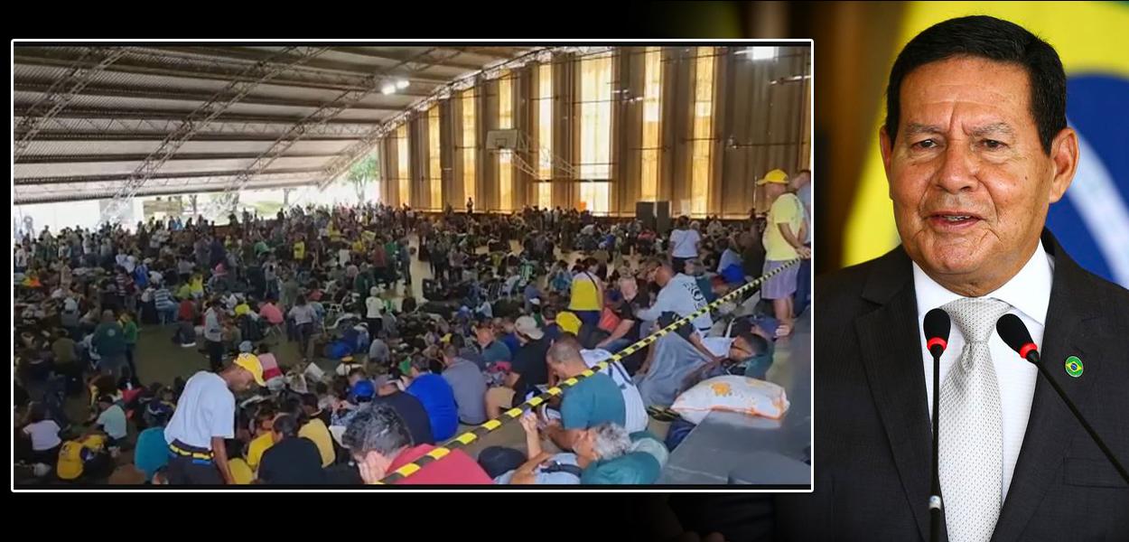 www.brasil247.com - Hamilton Mourão e terroristas bolsonaristas
