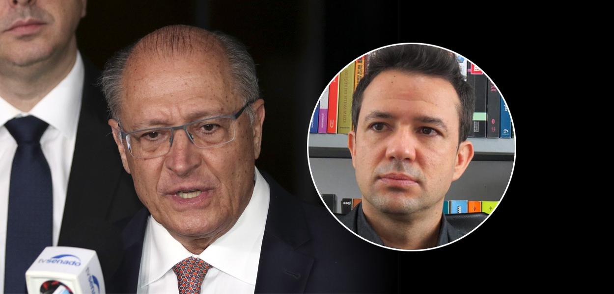 Geraldo Alckmin e Uallace Moreira (Foto: Fabio Rodrigues-Pozzebom/ Agência Brasil | Reprodução/Twitter (editado)) www.brasil247.com - Geraldo Alckmin e Uallace Moreira