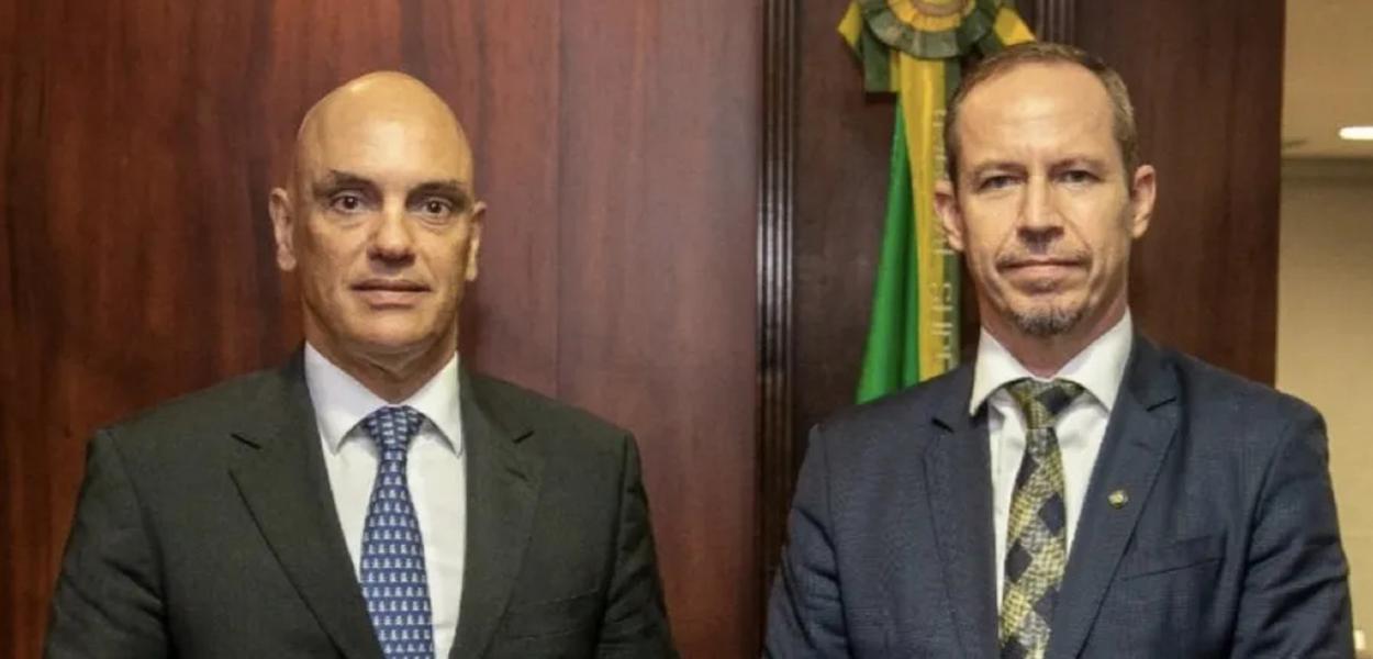 Alexandre de Moraes e Ricardo Cappelli (Foto: Reprodução/Twitter) www.brasil247.com - Alexandre de Moraes e Ricardo Cappelli