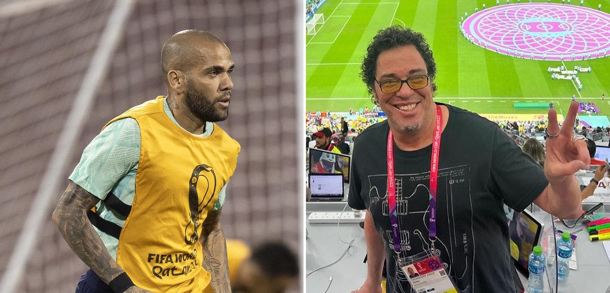 Daniel Alves e Casagrande (Foto: Lucas Figueiredo/CBF | Reprodução/Instagram) www.brasil247.com - Daniel Alves e Casagrande