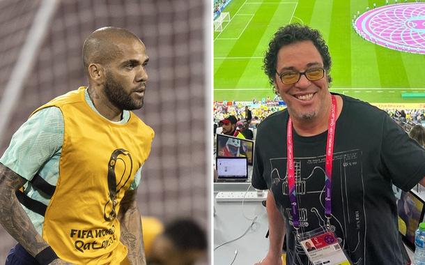 Daniel Alves e Casagrande (Foto: Lucas Figueiredo/CBF | Reprodução/Instagram) Daniel Alves e Casagrande