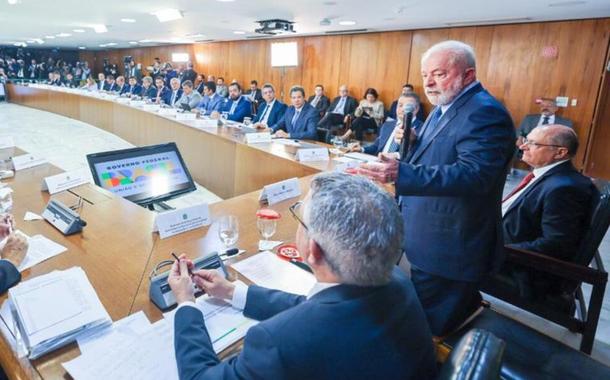Lula em reunião com governadores (Foto: Ricardo Stuckert) Lula em reunião com governadores