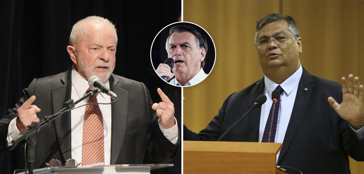 www.brasil247.com - Lula, Bolsonaro e Flávio Dino