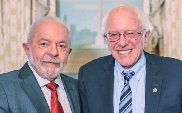 Bernie Sanders diz que ficou impressionado com a visita de Lula aos Estados Unidos
