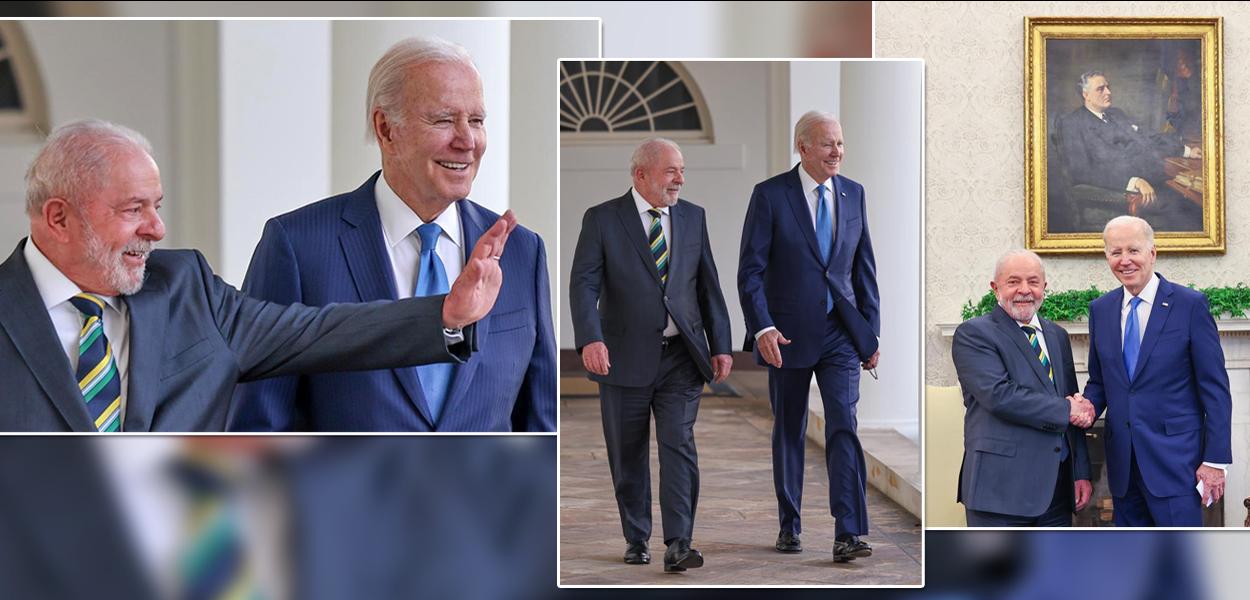 www.brasil247.com - Presidentes Luiz Inácio Lula da Silva e Joe Biden na Casa Branca - 10.02.2023