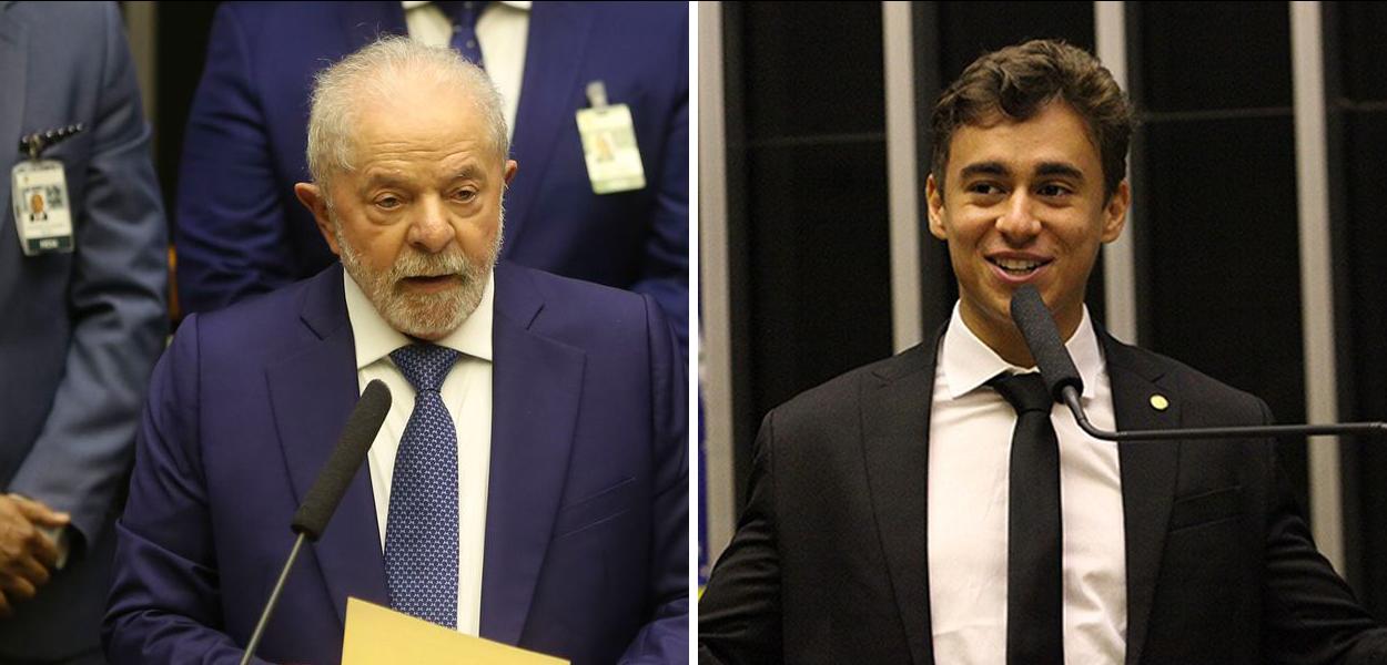 www.brasil247.com - Presidente Luiz Inácio Lula da Silva e deputado Nikolas Ferreira