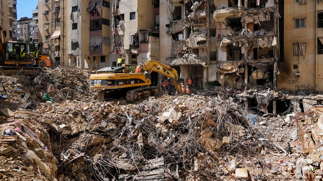 Južno predgrađe Bejruta: zgrade razorene u izraelskom napadu