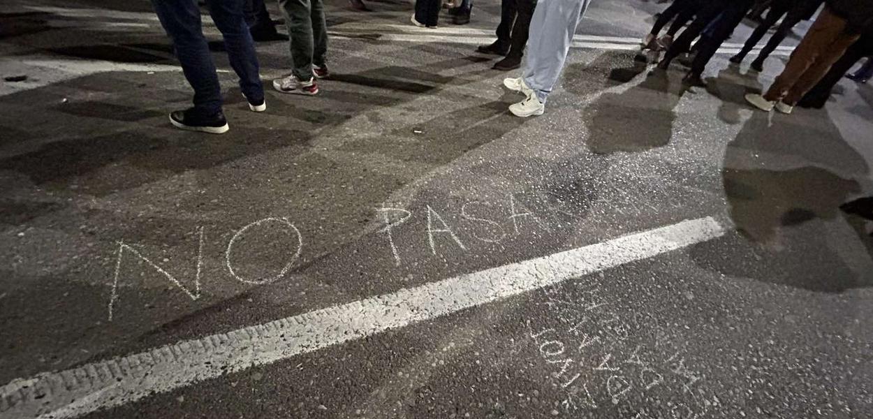 Blokada mosta (Foto: Portal ETV/Duško Mihailović)