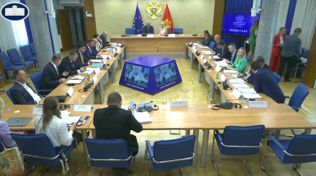Sa današnje sjednice Odbora za bezbjednost i odbranu (Foto: Stop kadar)
