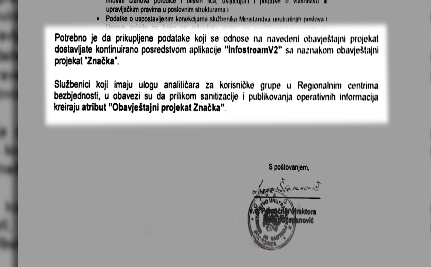 POLITIČKI MOTIVISANO: Akcija ,,značka"