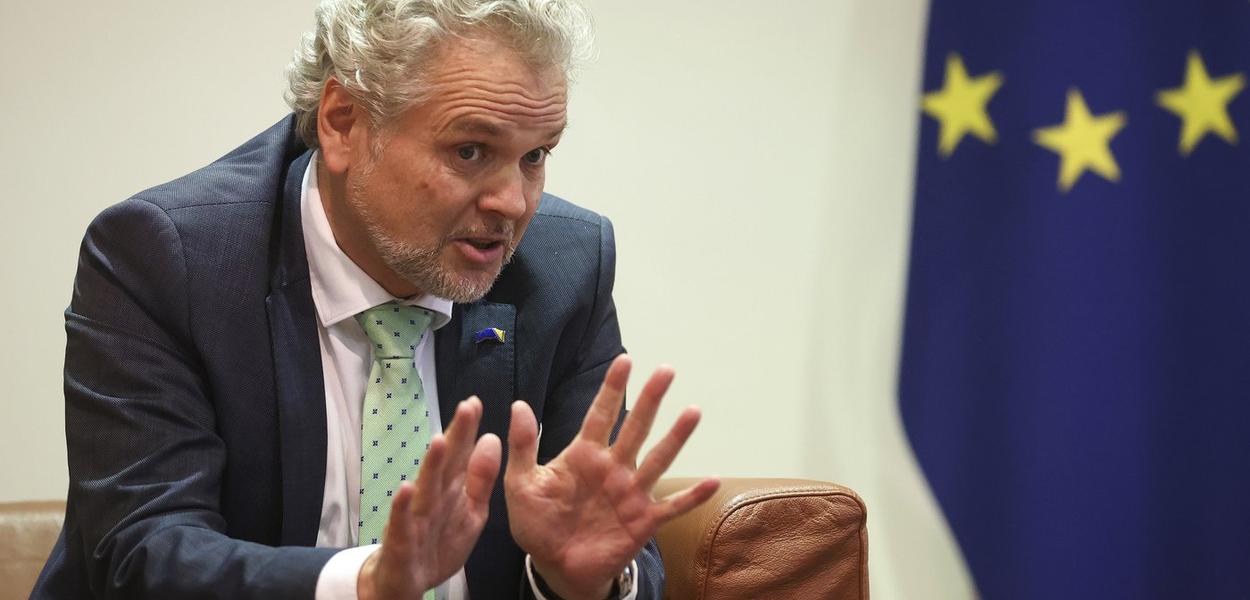 Johan Satler EU Ambasador u crnoj Gori (Foto: AP Photo/Armin Durgut)