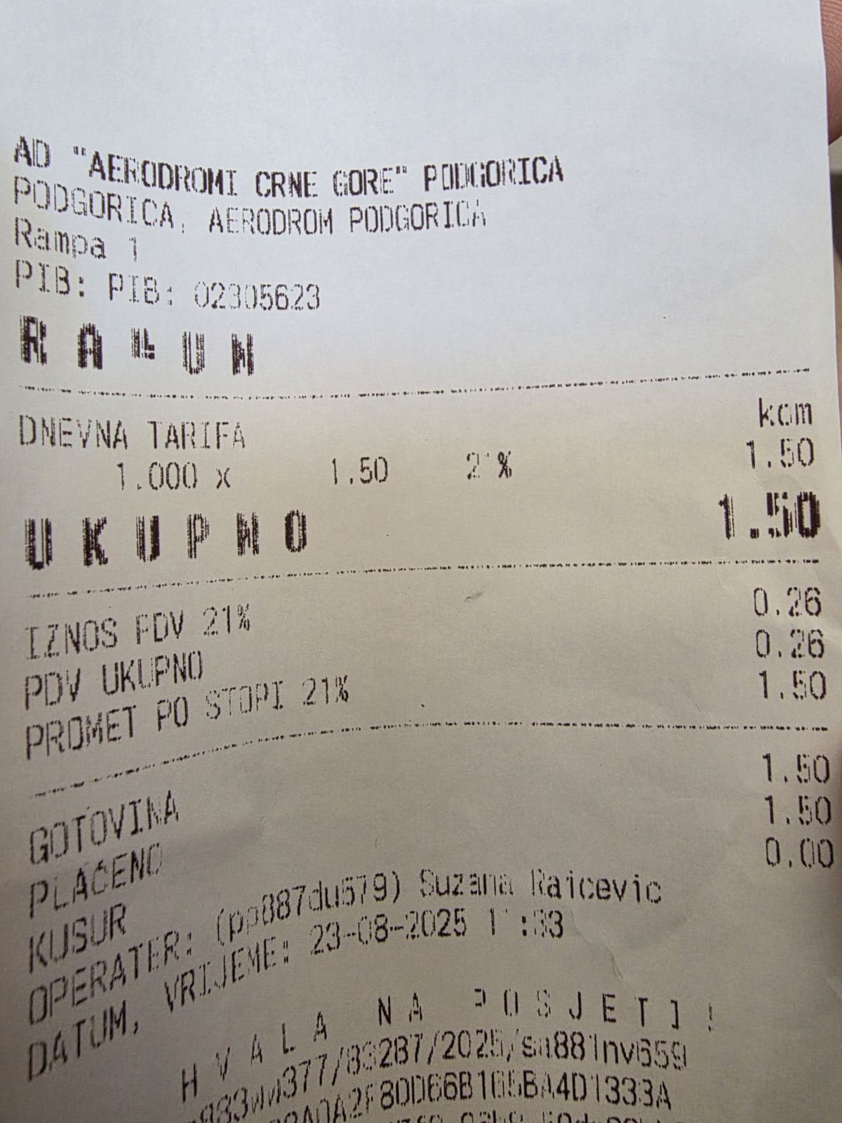 račun