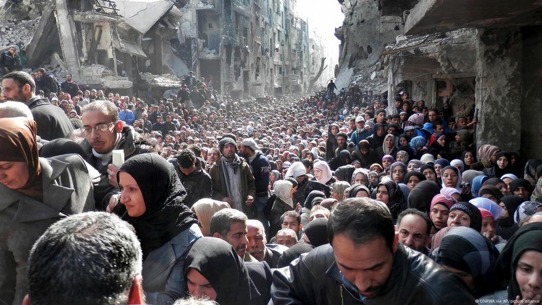 Palestinski kamp Jarmuk kod Damaska u Siriji bio je pod opsadom 2014. godine., te je i tamo izbila glad (Foto: UNRWA via AP/picture alliance)