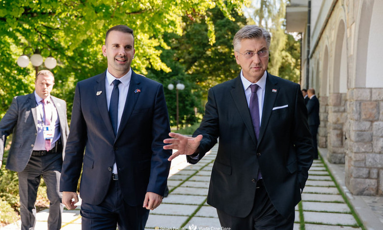Milojko Spajić i Andrej Plenković (Foto: UGC )