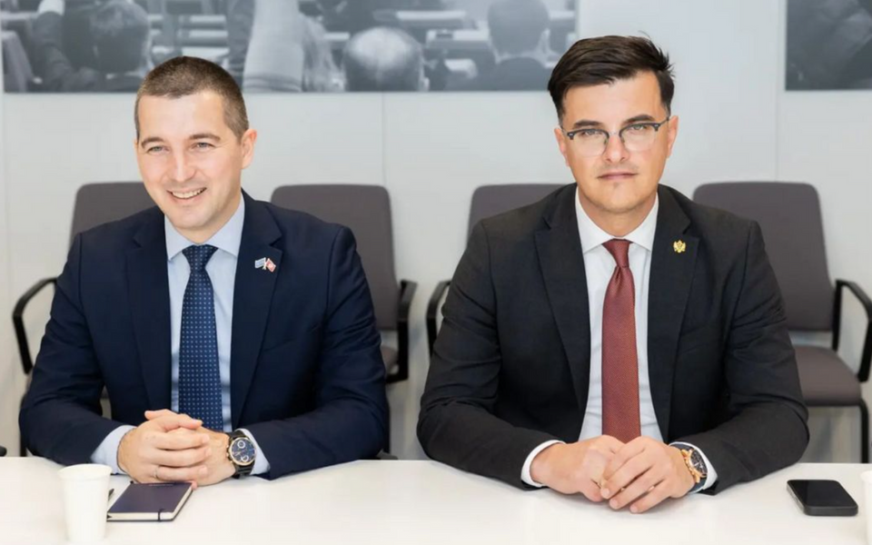SVE JE SASVIM OK: Aleksa Bečić i Danilo Šaranović 