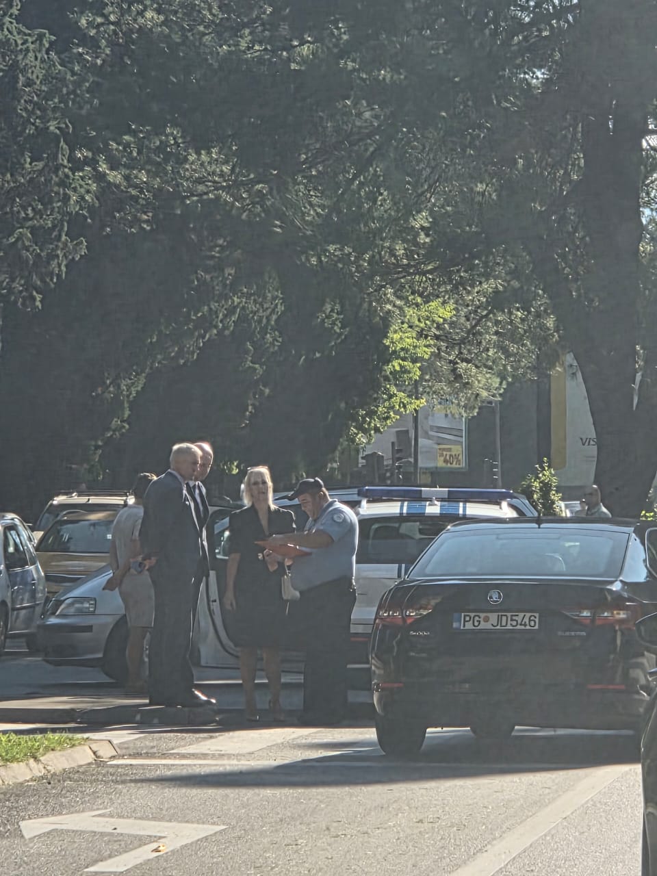 Nađa Ljiljanić na mjestu nezgode (Foto: Portal eTV)