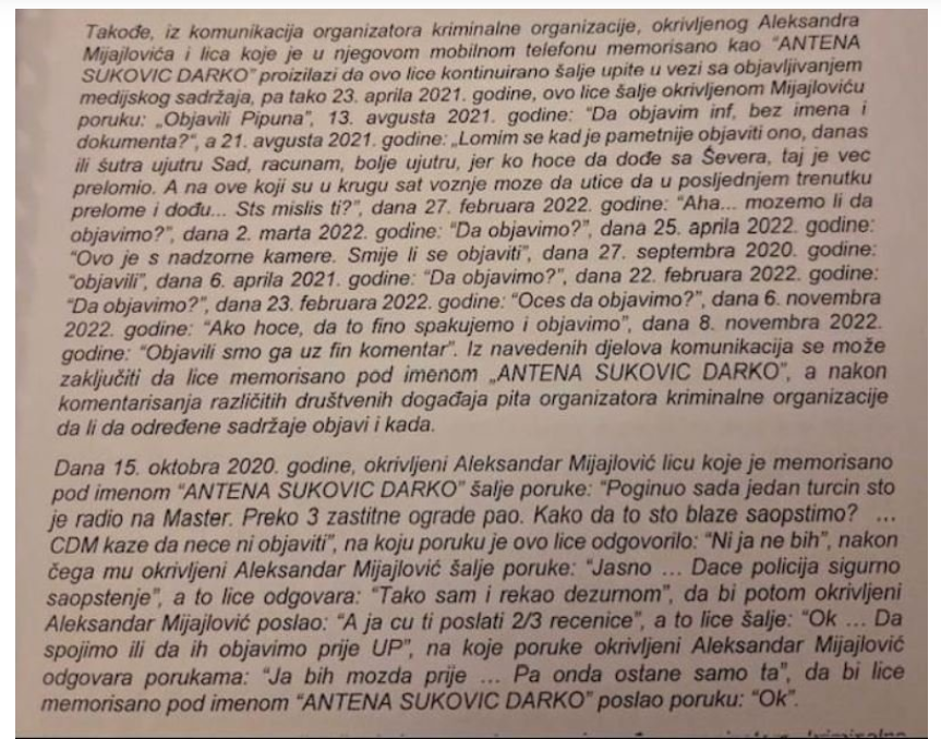 optužba