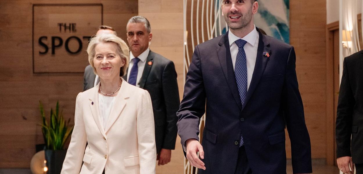 Milojko Spajić i Ursula fon der Lajen (Foto: Vlada Crne Gore)