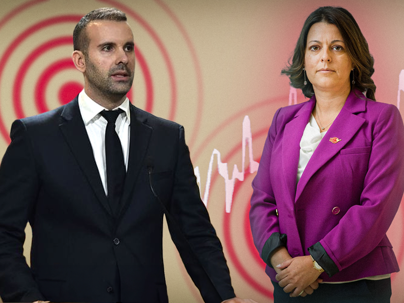 HOĆE LI BITI REAKCIJE NA ZAHTJEV ŠEST MEDIJA: Premijer Milojko Spajić i ministarka Tamara Vujović (Foto: Ilustracija: T. METĐONAJ )