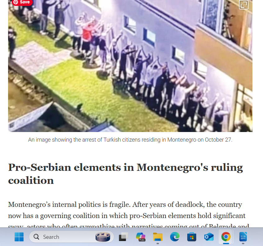 UZNEMIRUJUĆE SCENE U PODGORICI: Screenshot dijela teksta