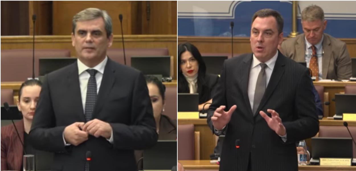 Ibrahimović i Vuković (Foto: Skupština Crne Gore - stop kadar)