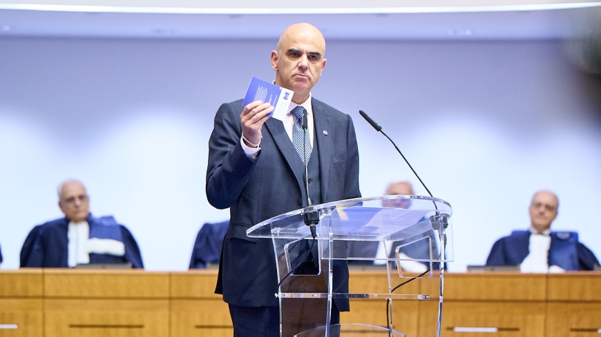 Alen Berse na svečanoj ceremoniji povodom 75. godišnjice Evropske konvencije o ljudskim pravima (Foto: Savjet Evrope)
