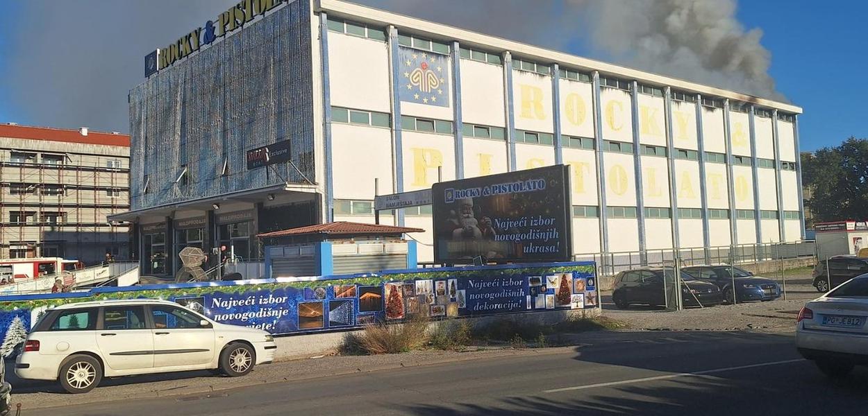 Požar na objektu Roki Pistolata, 5. novembar (Foto: Čitalac Portala ETV)