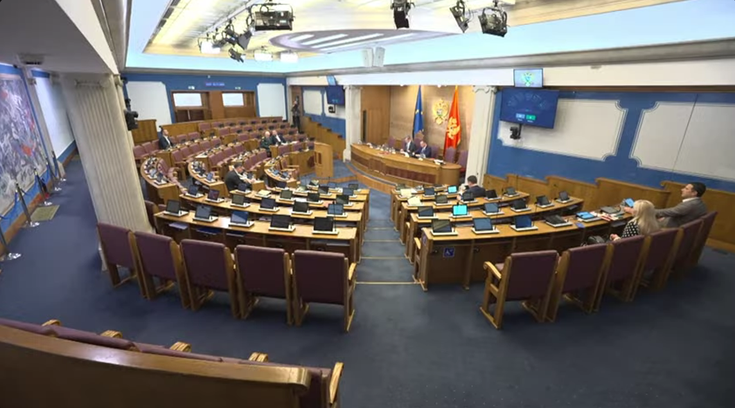 Sa sjednice Skupštine (Foto: Skupština Crne Gore/Youtube)