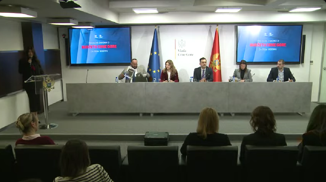 Sa konferencije za medije (Foto: Vlada Crne Gore/Youtube)