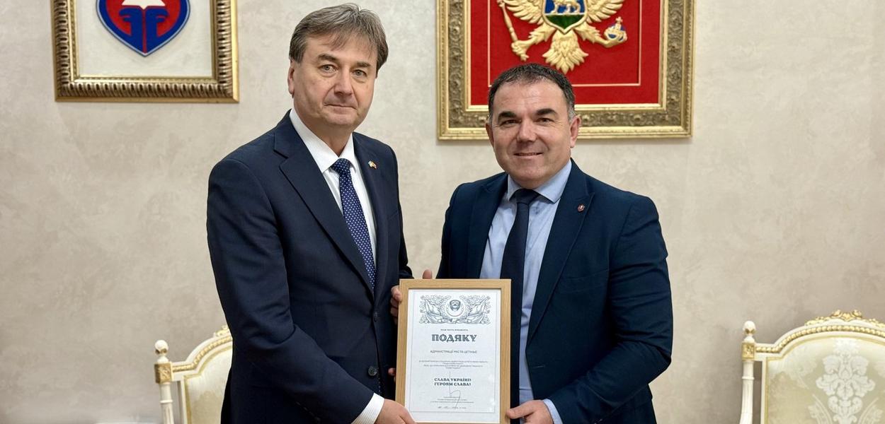 Herasimenko i Đurašković (Foto: Prijestonica Cetinje)