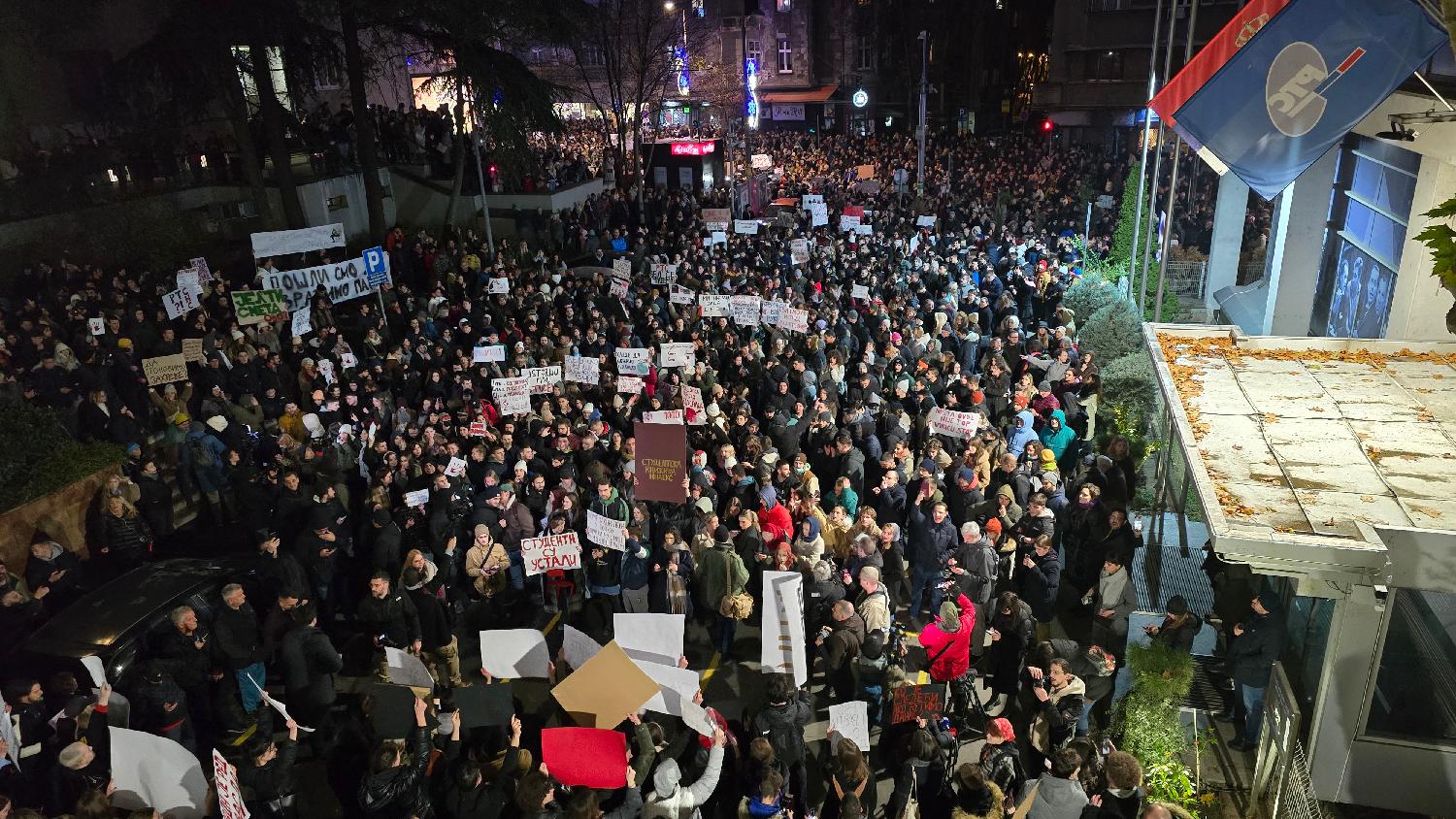 Protest, RTS, studenti