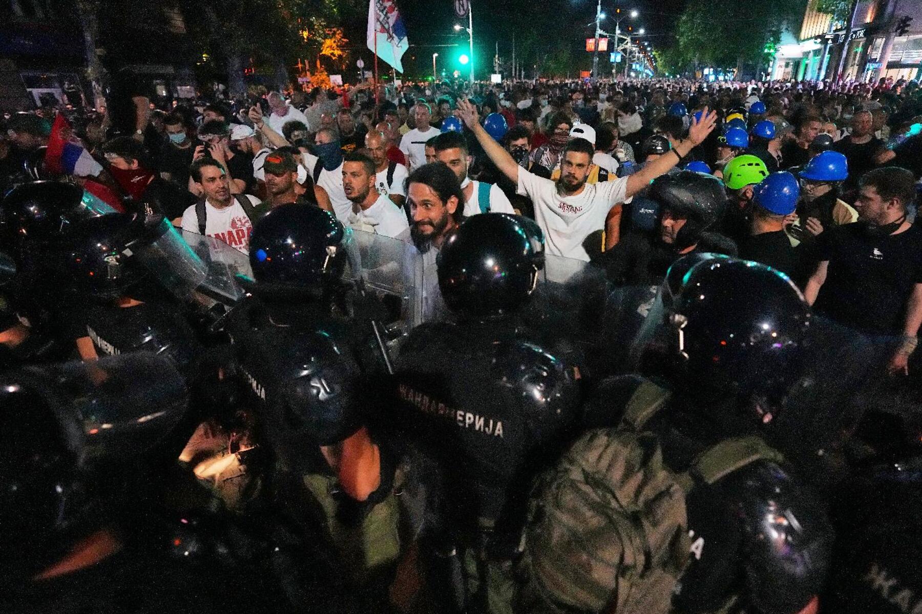 Vidovdan, Protesti, Studenti, Policija