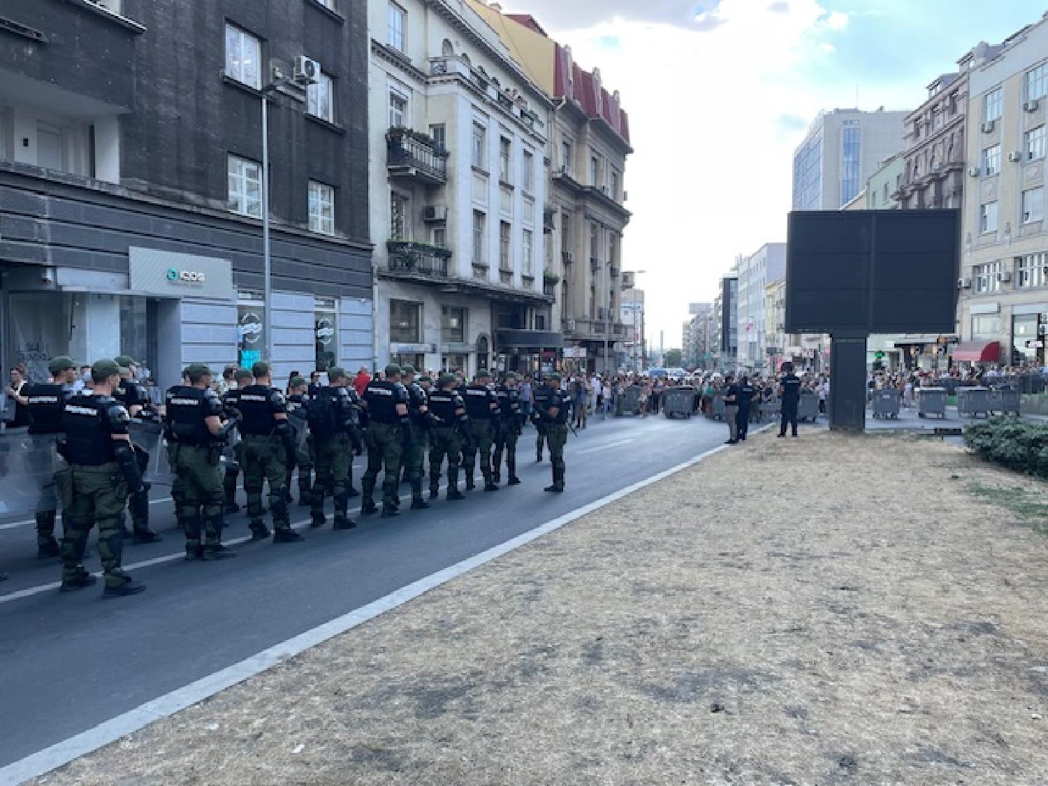 Policija Terazijski tunel blokada