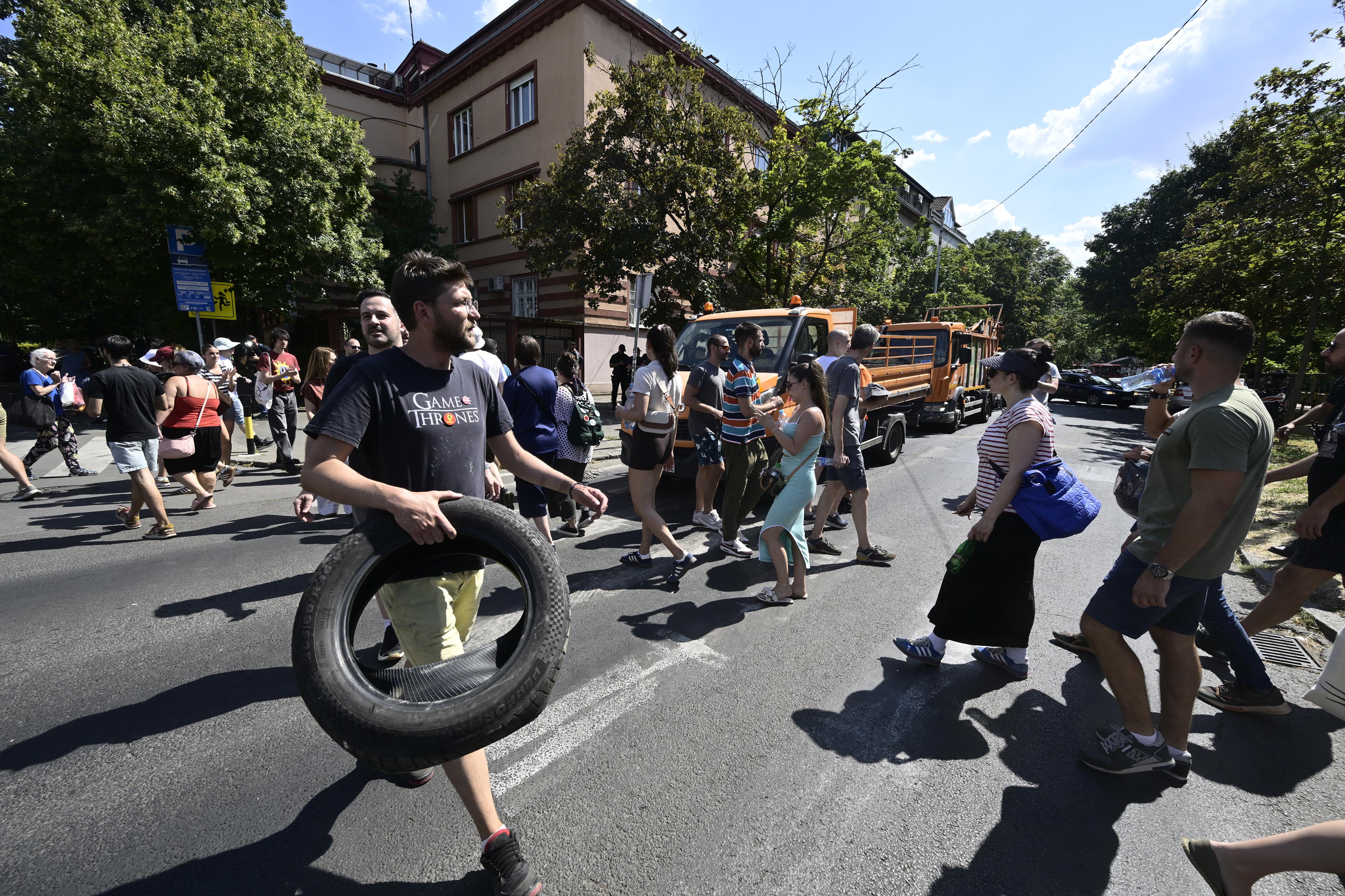 Zemun, blokada, studenti