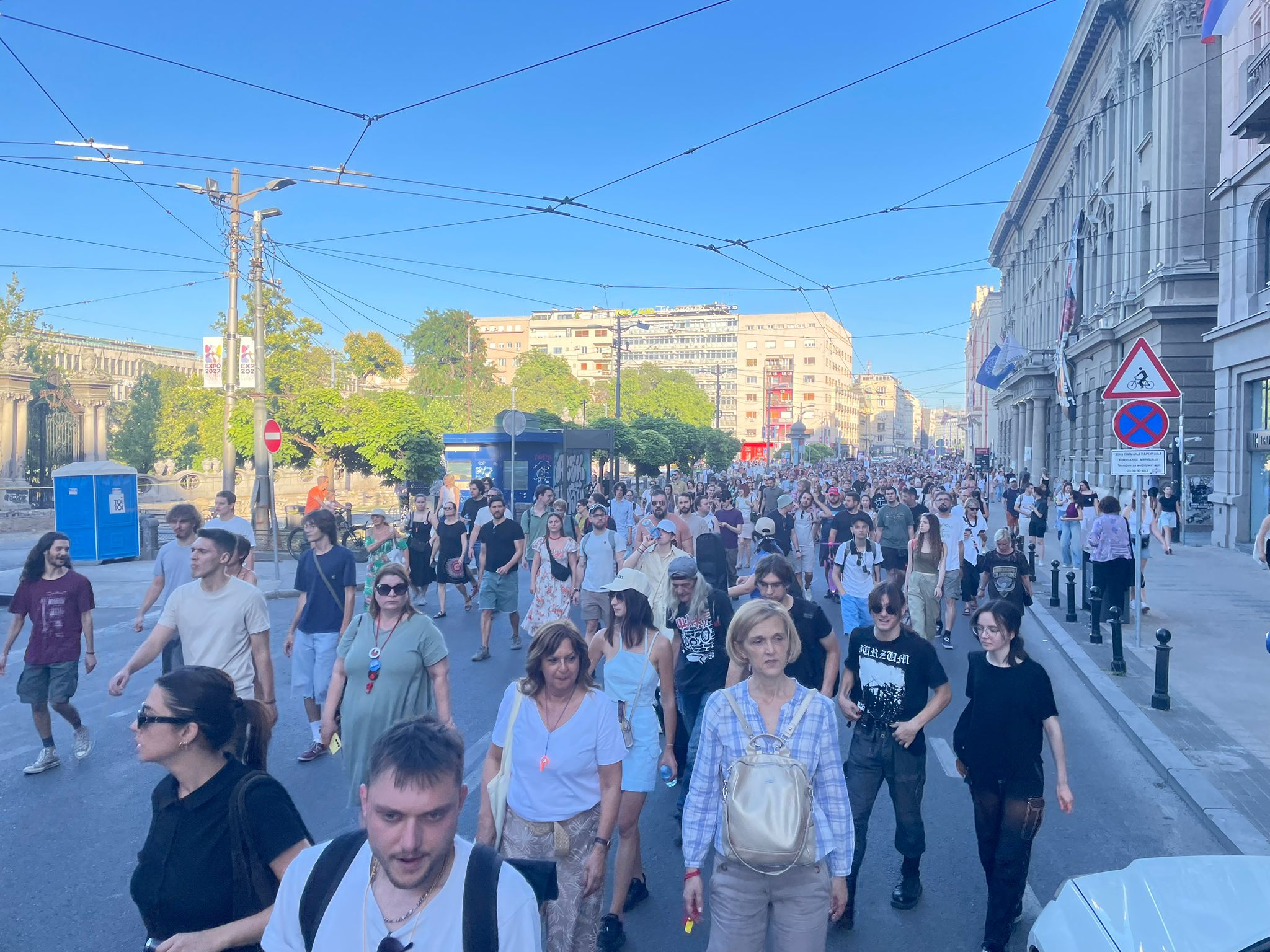 protest šetnja kalemegdan aleksa stanković