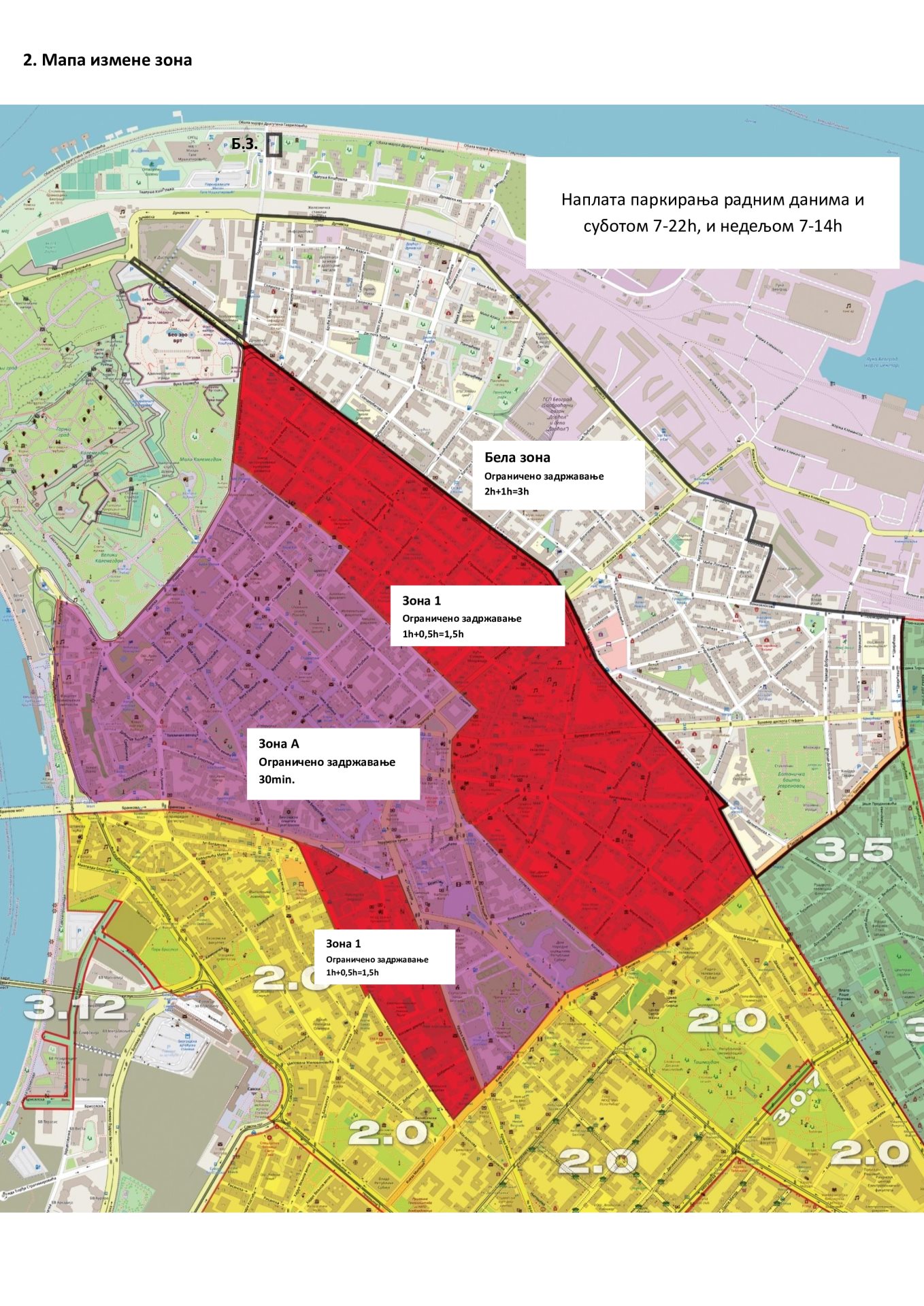 Mapa parking zone