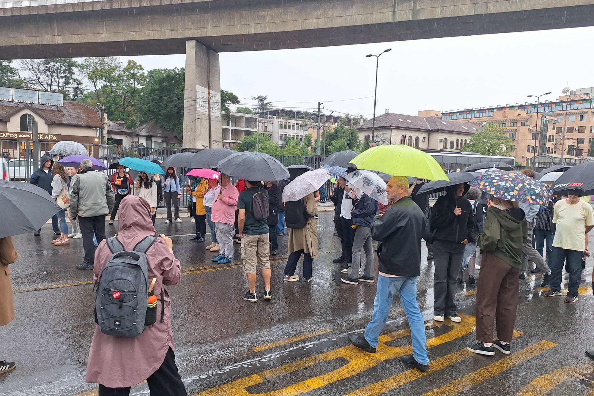 Beogradski sajam, protest