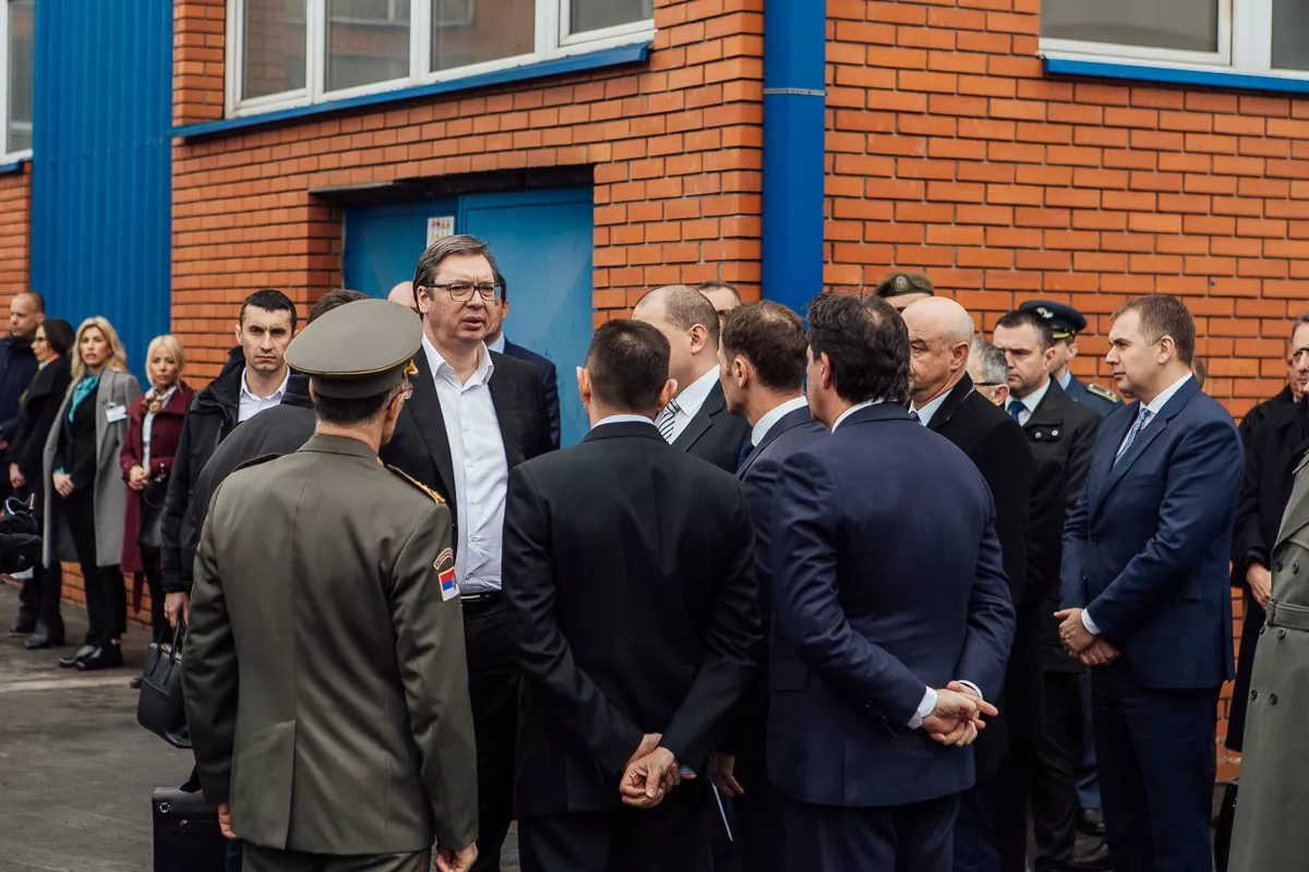 Aleksandar Vučić sa saradnicima u Krušiku (arhiva)