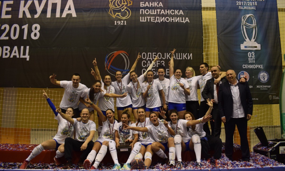 Odbojkašice Železničara osvojile Kup Srbije