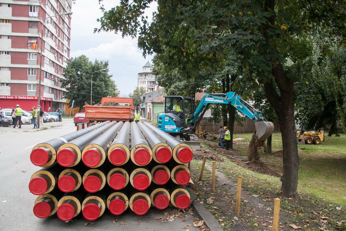 Radovi na toplovodu (ilustracija)