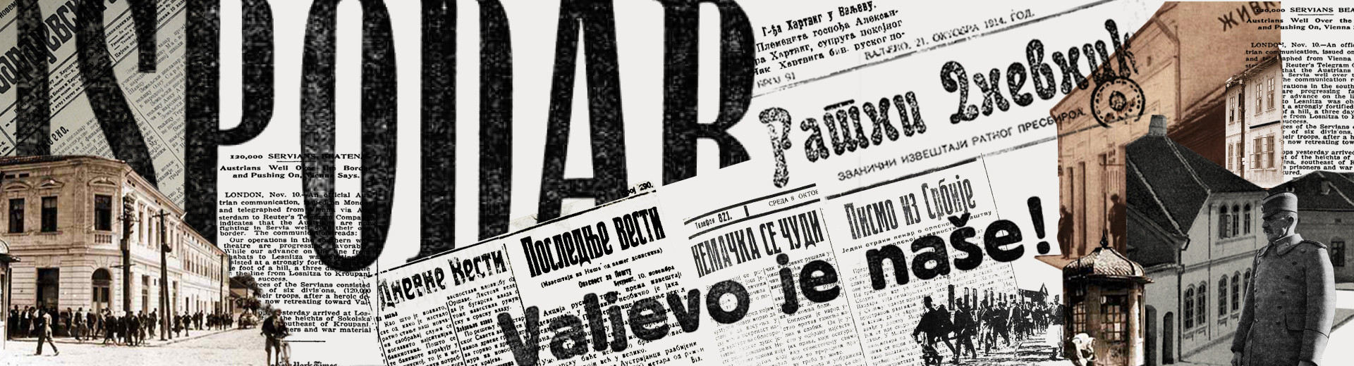 Valjevo u Velikom ratu 1914 Viđenja onovremene &scaron;tampe u Srbiji i svetu
