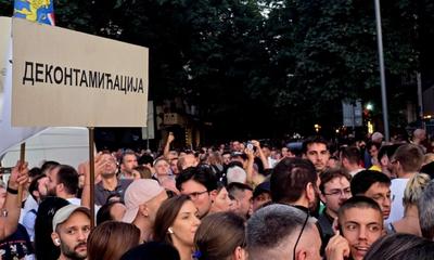 <p>Protest na Vidovdan u Beogradu</p>