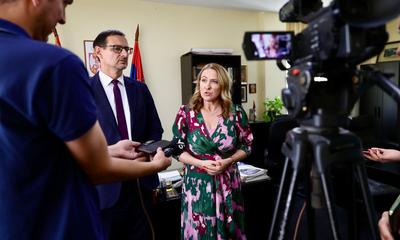 <p>Ministarka Snežana Pauović u Valjevu</p>