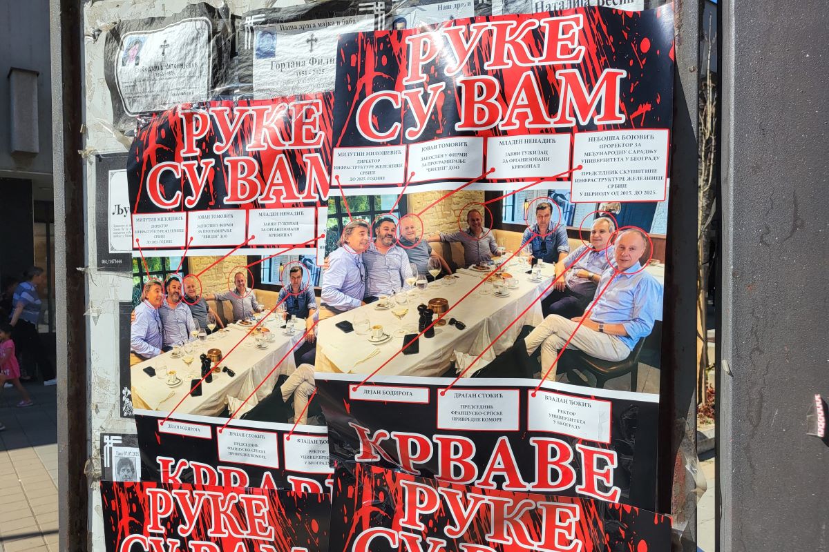Plakat u Valjevu (Foto: Kolubarske.rs)