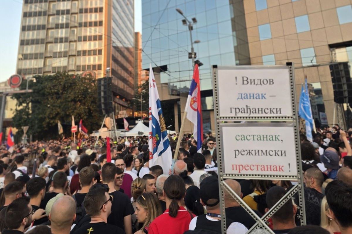 Vidovdanski protest u Beogradu