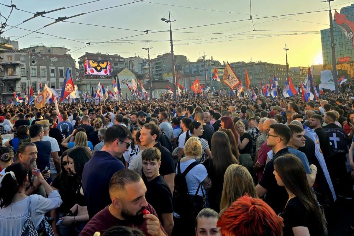 Protest u Beogradu (Foto: Kolubarske.rs)