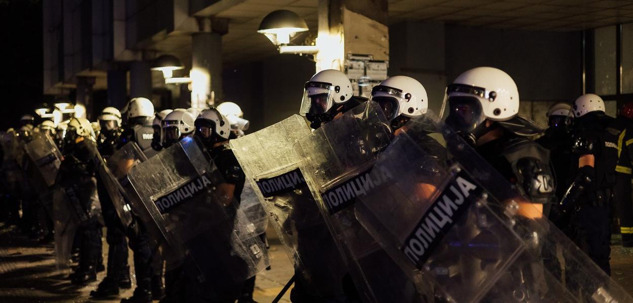 Protest u Valjevu, 16. avgust 2025. (Foto: Đorđe Đoković)